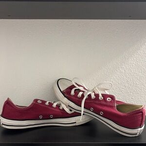 Stylish Burgundy Canvas Sneakers